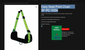 Vận chuyển nhập khẩu hàng Ấn Độ là ghế phi công Pilot Chair SF-PC-1004
