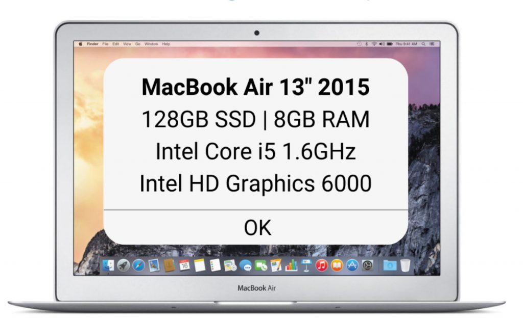 May tinh My Apple MacBook Air 13 2015 i5 anh 1